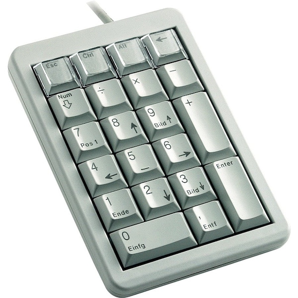 Cherry 4 IN ULTRA SLIM US 21 POSITION KEY LAYOUT, 20 PROGRAMMABLE AND 4 RELEGENDABLE G84-4700LUCUS-0 - main