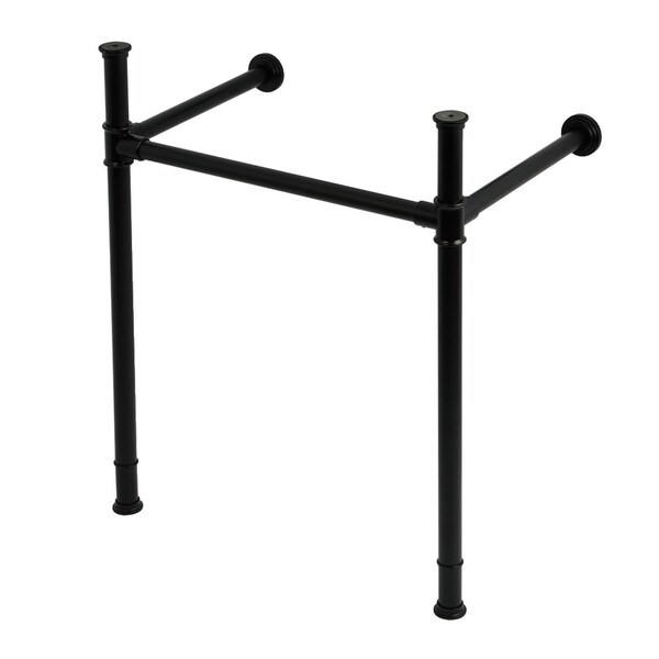 Kingston Brass Stainless Steel Console Sink Legs, Matte Black VPB34250 - main