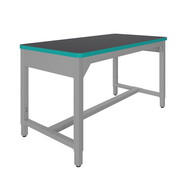 Diversified Spaces Lab Workbench, Top 72"x30" Charcoal/Aqua AMS7230LCQS - main