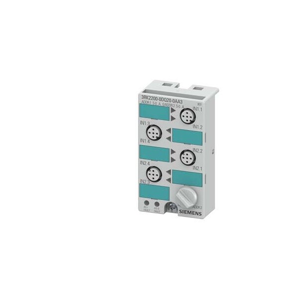 Siemens AS-i compact module K45 digital A/B slave 8 DI 3RK2200-0DQ20-0AA3 - main