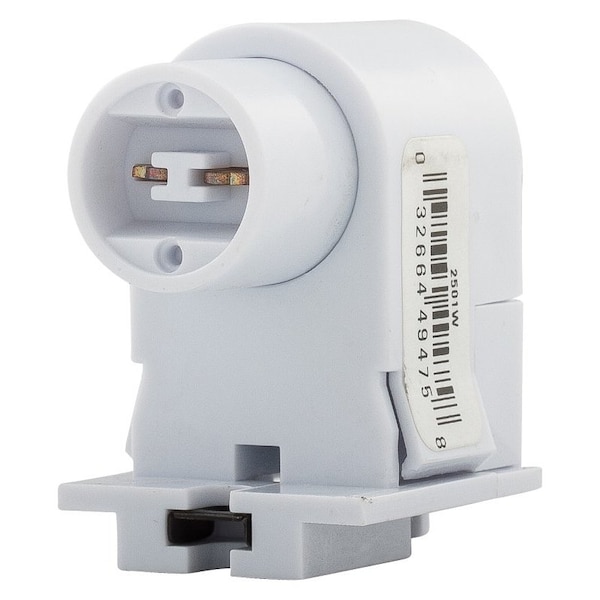 Eaton Wiring Devices Lamp Holder, 600 VAC, 660 W, White 2501W-BOX - main