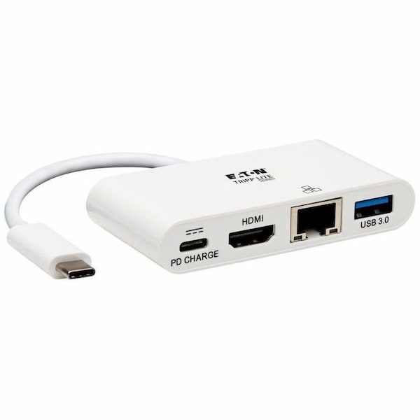 Tripp Lite USB C TO HDMI MULTIPORT VIDEO ADAPTER CONVERTER 4K W/ USB-A HUB, USB-C PD CHARGI U444-06N-H4GU-C - main
