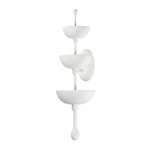 Corbett Lighting Aura 6 Light Wall Sconce 10.25 In. Gesso White 437-30-GSW - main