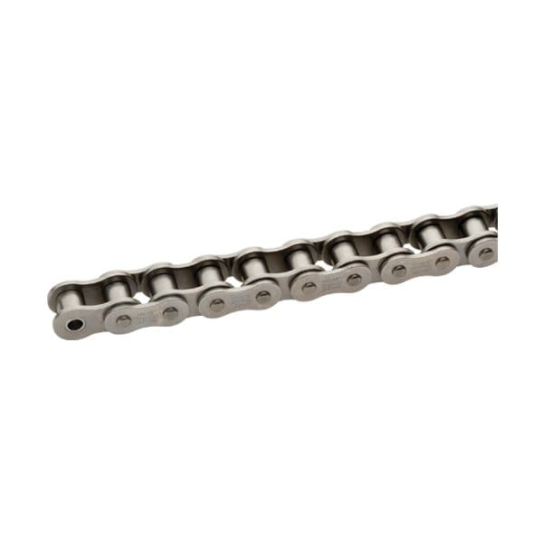 Tsubaki Chain, 100 ft OAL, 5/8 in Pitch, 0.4 Dia x 3/8 in W Roller, 304 Stainless Steel 50-2SSR100 - main
