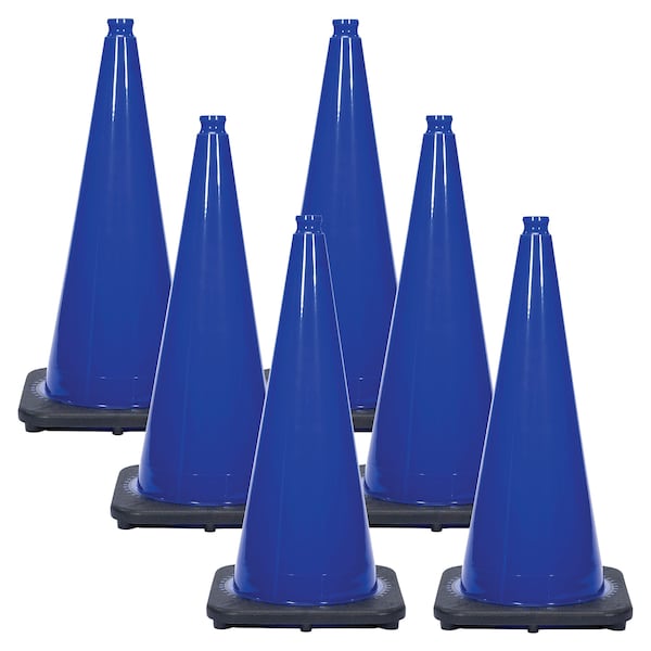 Mr. Chain 28" Traffic Blue Traffic Cones (6-Pack) 97526-6 - main