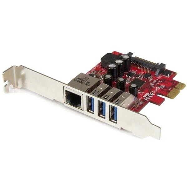 Startech.Com 3PT PCIE USB 3.0 CARD + GIGABIT ETHERNET PEXUSB3S3GE - main