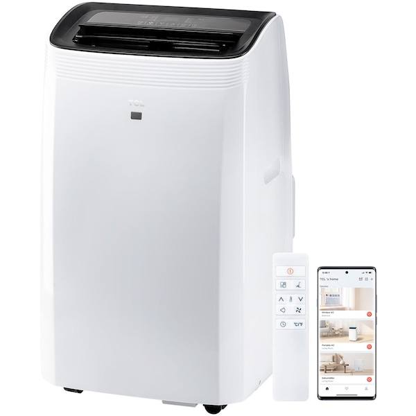 Tcl 10,000 BTU SACC 14,000 BTU ASHRAE Smart Portable Air Conditioner H10P36W - main