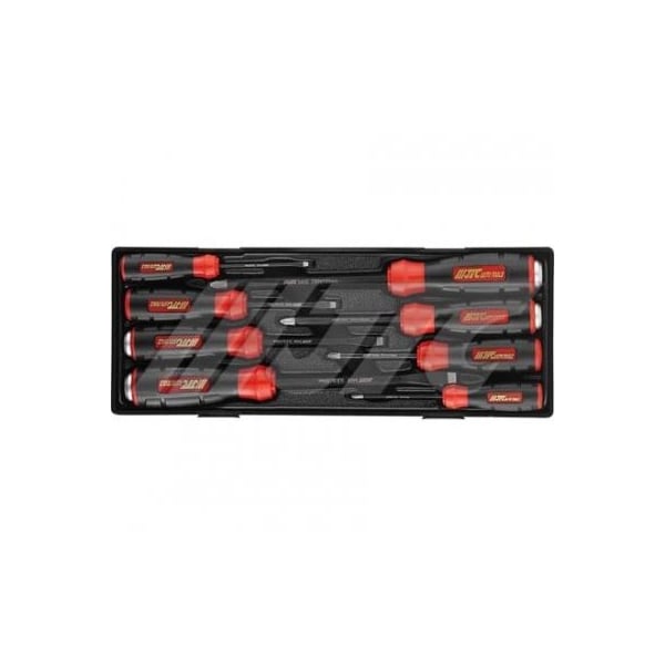 Jtc Auto Tools Slip-Proof Heavy Duty Screwdriver Set, Slotted, Phillips, Non-Slip Grip, 8pcs K7084 - main