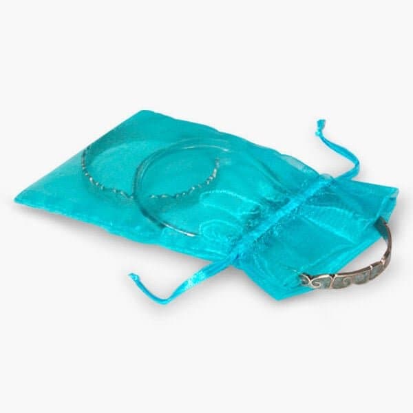 Nashville Wraps Aqua Blue Organza Favor Bags, 4x6, 10PK B00135 - main