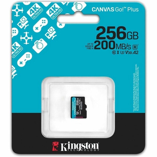 Kingston 256GB microSDXC Canvas Go Plus Gen4 200R SDCG4/256GBSP - main
