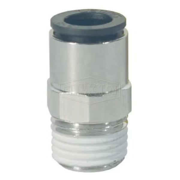 Dixon Legris by Hybrid Push-In Connector, 1/4 in Nominal, Male BSPT x Tube, 290 psi Pressure, Brass/Nylon 31755613 - main