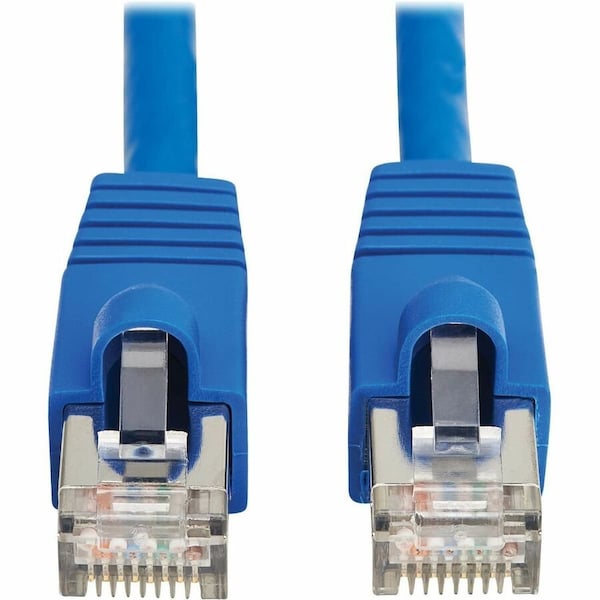 Eaton Tripp Lite Series Cat8 40G Snagless SSTP Ethernet Cable RJ45 M/M, PoE, Blue, 1 ft. 0.3 m N272-F01-BL - main