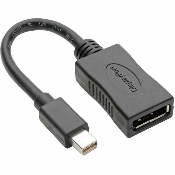 Tripp Lite Mini DisplayPort to DisplayPort Adapter 4K at 60Hz mDP to DP 6in P139-06N-DP4K6B - main