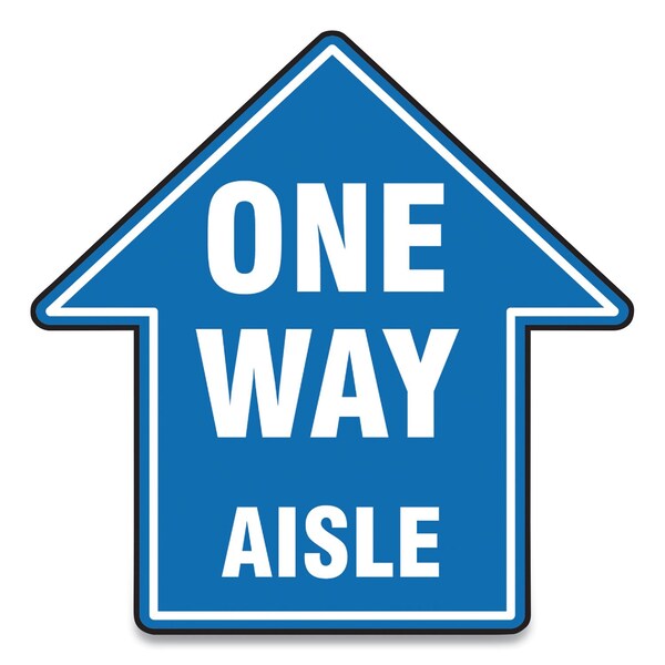 Hilo Distance Sign Accuform Slip-Gard Social Distance Floor Signs, 17 X 17, inone Way ...