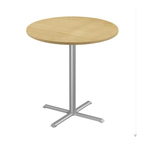 Correll Round Cafe Table, 30 in W, 30 in L, 42 in H, Particleboard Top, Fusion Maple SXB30R-16-98-16 - main