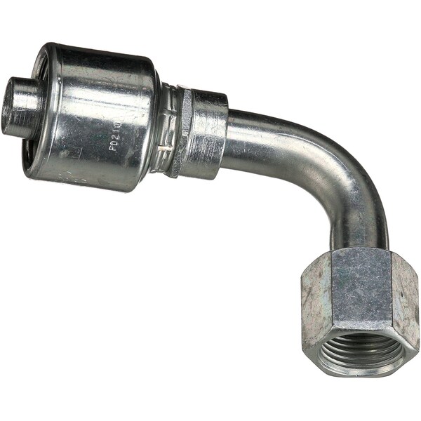 Gates Female JIC 37 Flare Swivel - 90 Bent Tube MegaCrimp G25180-1012 - main