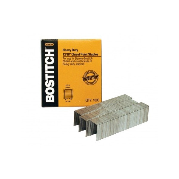 Bostitch Heavy Duty Premium Staples, Staples 130-165 Sheets, 13/16in - 1,000 Staples SB3513/16HC-1M - main