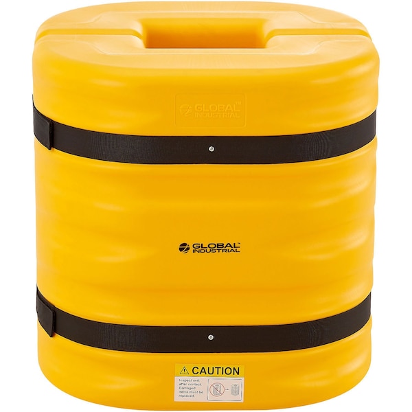 Global Industrial Column Protector, 8" Opening, 24" High, Yellow 670828YL - main