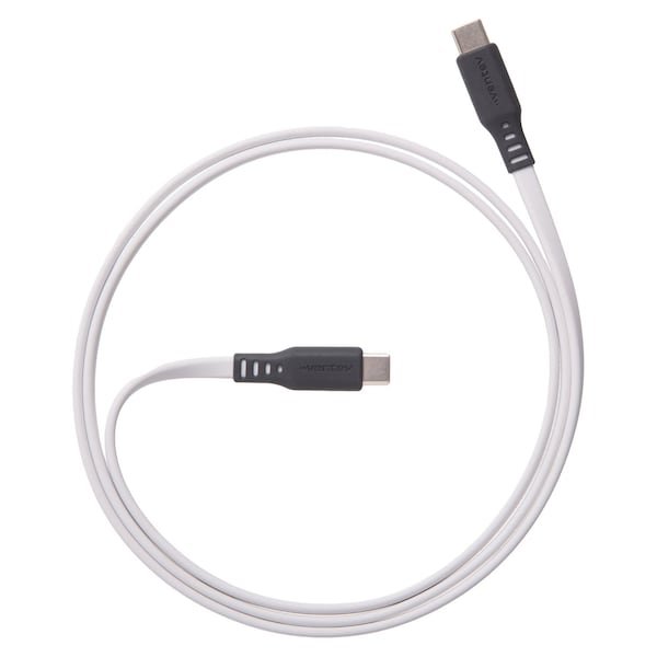 Ventev Chargesync Flat Usb C To Usb C 3.3ft - White FC3-WHTBX-119099 - main