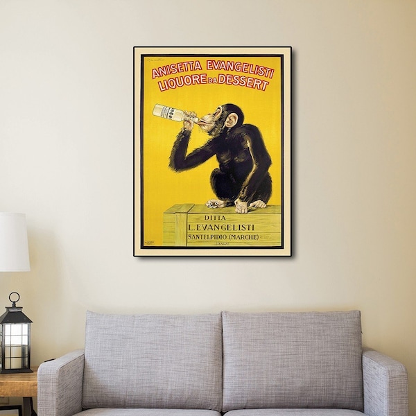 Homeroots Anisetta Evangelisti Italian Liquor Unframed Print Wall Art 388264 - main
