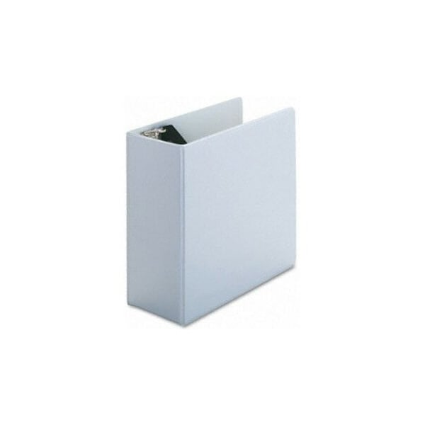 Universal Economy D-Ring Vinyl View Binder, 5" Capacity, White 20997 - main