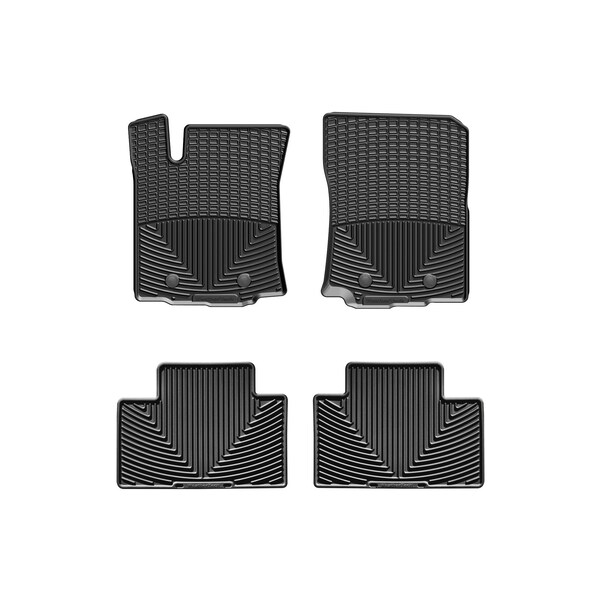 Weathertech Black, Front and Rear All Weather Floor Mats W378-W136 - main
