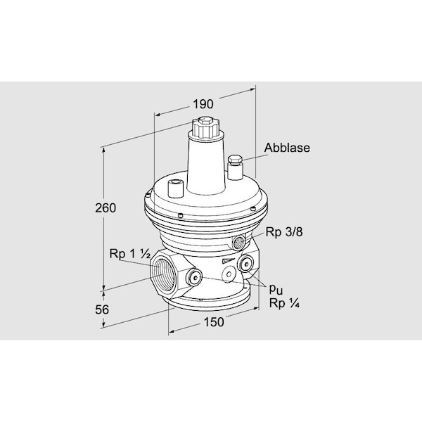 Honeywell Kromschroder GOV, GAS, VGBF 40R40 3Z NOTE THIS IS GENER KS86047111 - main