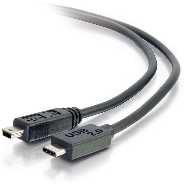 C2G 3FT USB 2.0 USB-C TO USB MINI-B CABLE M/M - BLACK 28854 - main