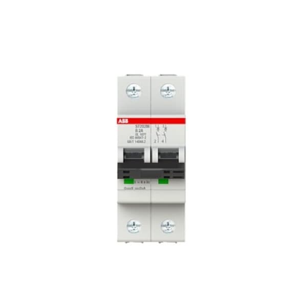 Abb Miniature Circuit Breaker - ST200M - 2P - 2 A - B ST202M-B2 - main