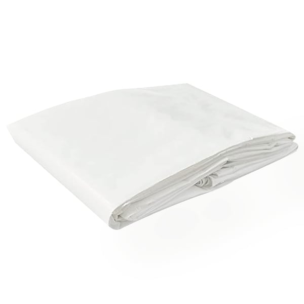 Tarps Now Heavy Duty Tarp, 10 ft x 10 ft, 12 Mil, White, Reinforced Polyethylene CSP12W-1010 - main