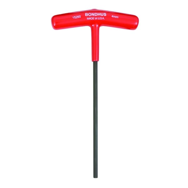 Bondhus 4.0mm Hex T-Handle 6in Length 15260 - main