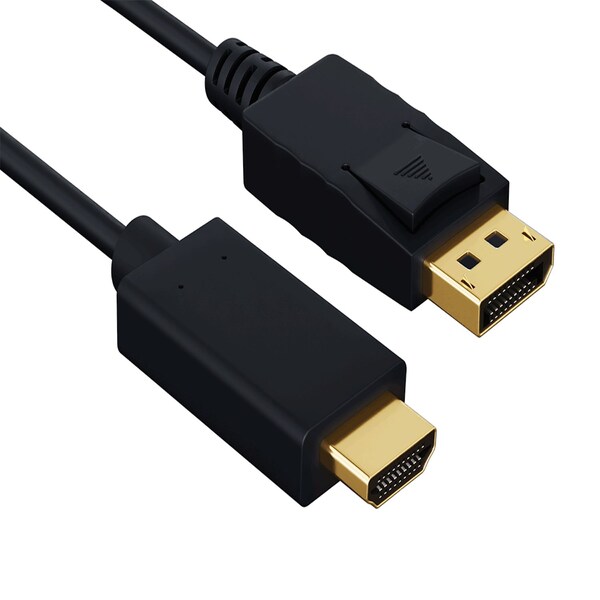 Sanoxy 3ft Gold Plated Premium DisplayPort 1.2 to 4K HDMI Male to Male Cable SNX-CBL-LDR-DP103-1103 - main