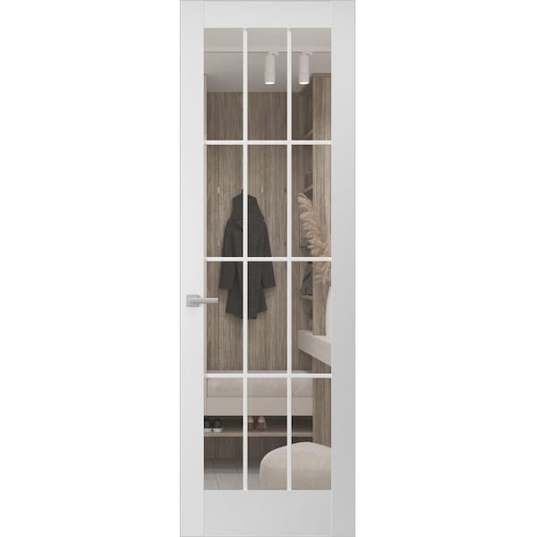 Sartodoors Hidden Door, Felicia 3355 White Silk Concealed Metal Frame 32 x 96 Right-hand Outswing FELICIA3355MF-WS-32x96-RH-O - main