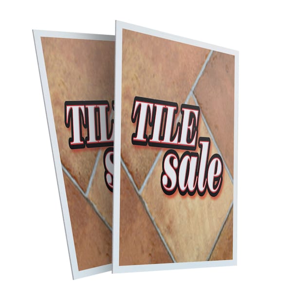 Signmission Tile Sale, Plastic Signs Only 24 Inch x 36 Inch, Corrugated Plastic, 2PK CSB-2436-2PACK-Tile Sale - main