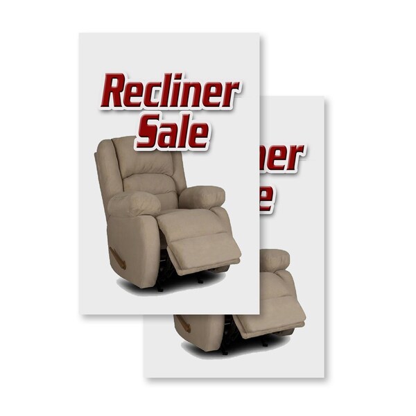 Signmission Recliner Sale, Vinyl Decals Only 24 Inch x 36 Inch, Vinyl Decal, 2PK DSB-2436-2PACK-Recliner Sale - main