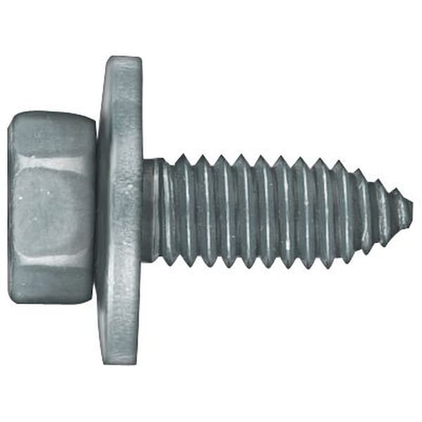 Disco Automotive Hardware Hex Washer Head CA Point Body Bolt, 3/8 in - 16 TPI x 1 in L x 1/2 in Hex, 12PK 1000MT - main
