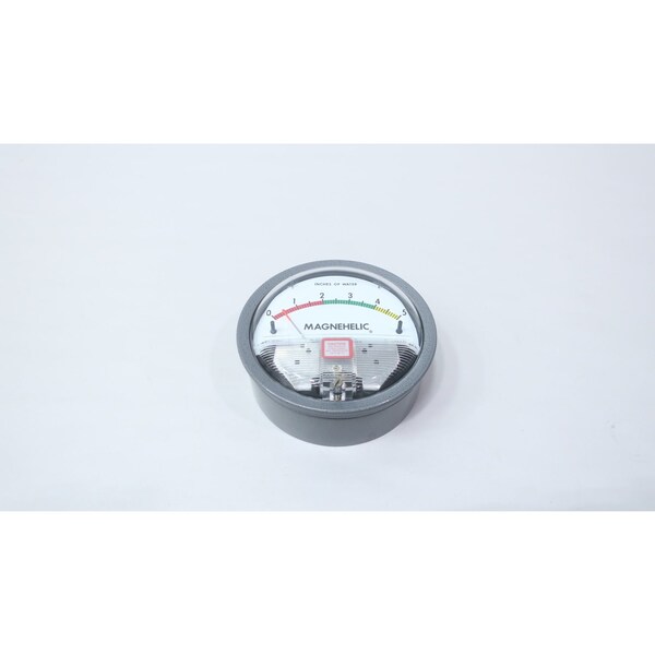 Dwyer Instruments MAGNEHELIC 4IN DIFFERENTIAL PRESSURE GAUGE 0-5IN-H2O 1/8IN 2005-G-R-Y - main