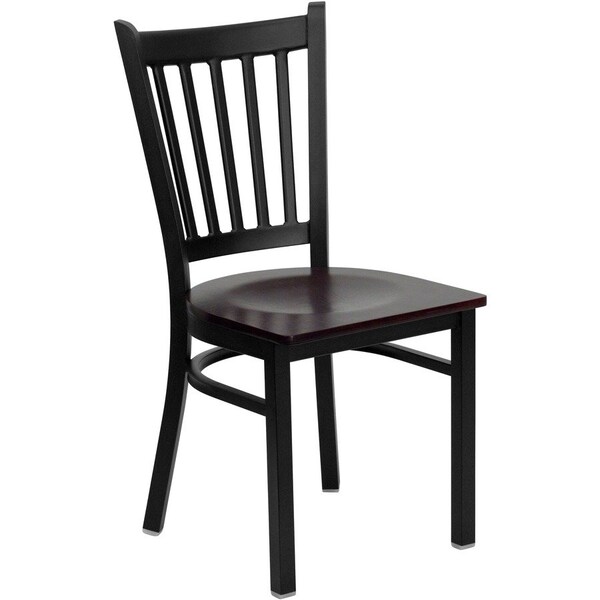 Flash Furniture Hercules Restaurant Chair, 17 in W 20-1/4" L 34-1/4" H, Plywood Seat XU-DG-6Q2B-VRT-MAHW-GG - main