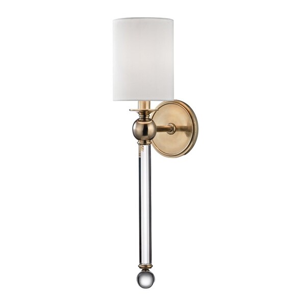 Hudson Valley Lighting Gordon 1 Light Wall Sconce 5 In. Aged Brass 6031-AGB - main