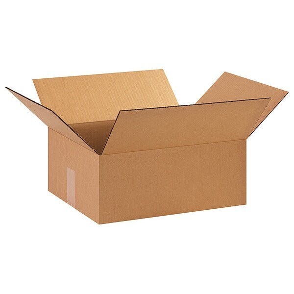 Ai Packaging 15 in x 12 in x 6 in Shipping Box, Kraft, Corrugate, Single Wall, 32 ECT, 25PK 15126 - main