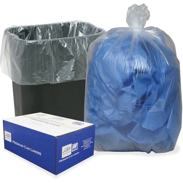 Webster Industries ClassicClr, LINEAR LOW-DENSITY CAN LINERS, 16 GAL, 0.6 MIL, 24in X 33in, CLEAR, 500PK 243115C - main
