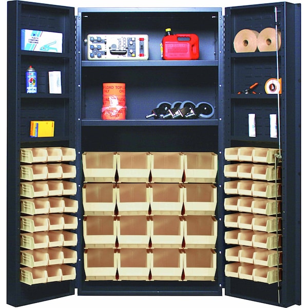 Quantum Storage Systems STORAGE CABINET W/32 IVORY BINS QSC-32-2S-6DSIV - main