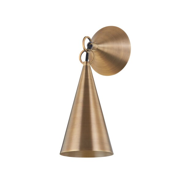 Troy Lighting Midvale 1 Light Wall Sconce 4.75 In. Patina Brass B1912-PBR - main