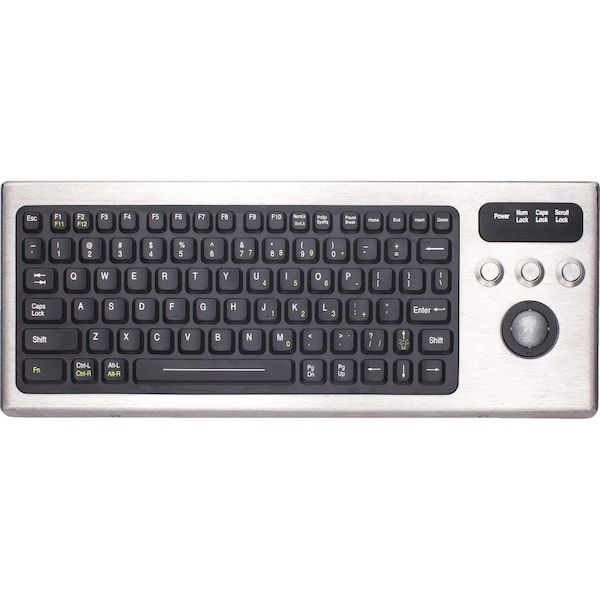 Ikey Keyboard, Corded, USB, Backlit DBL-810-TB-USB - main