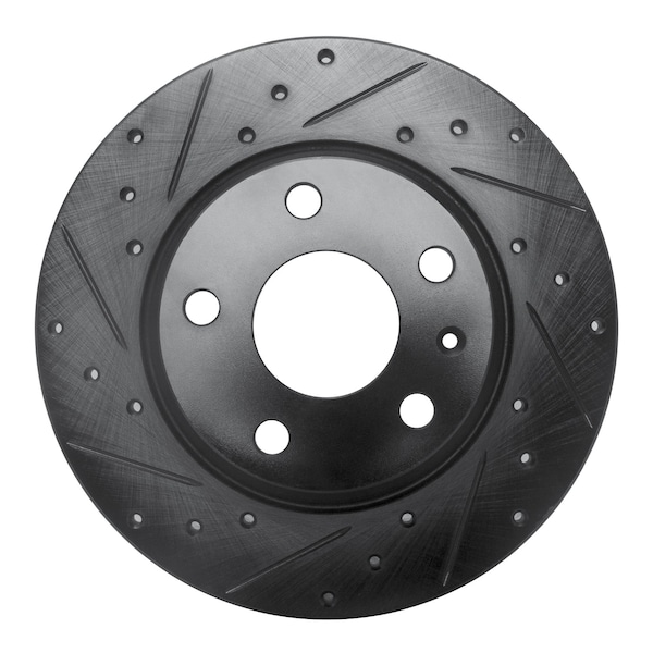 Dynamic Friction Co DFC Brake Rotor - Drilled and Slotted - Black 633-73053L - main