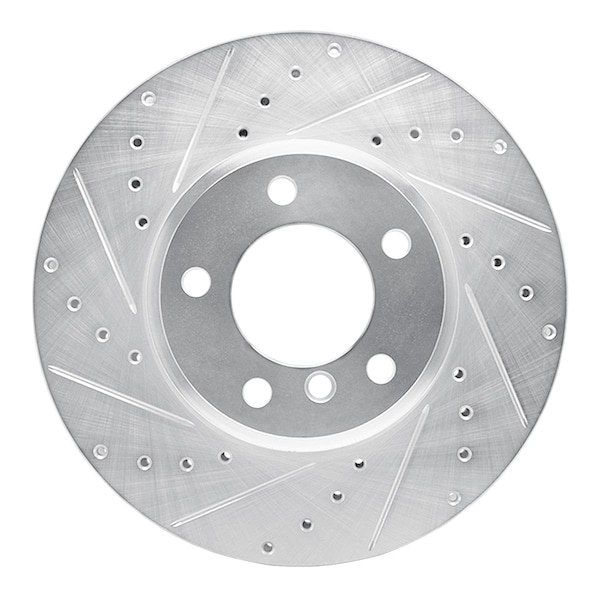 Dynamic Friction Co DFC Brake Rotor - Drilled and Slotted - Silver 631-31062L - main