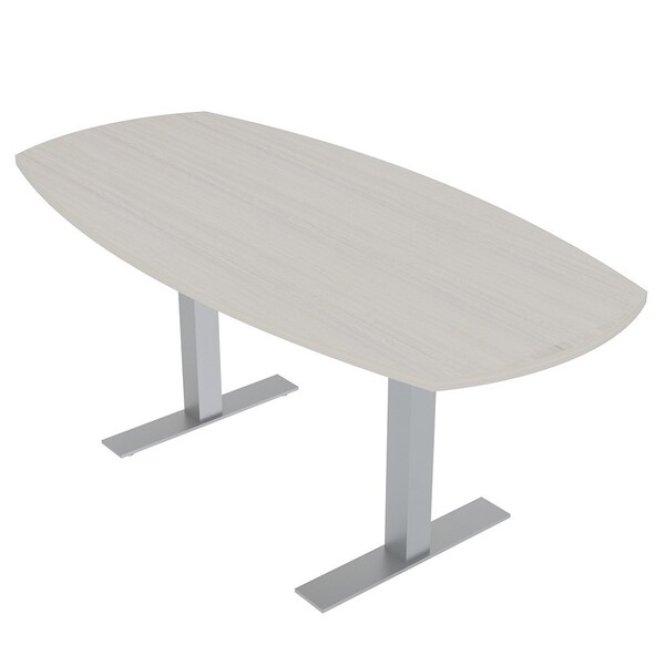 Skutchi Designs Arc Boat Conference Table With Power, 36 in W, 72 in L HAR-ABOT-36X72-T-K458-NA - main