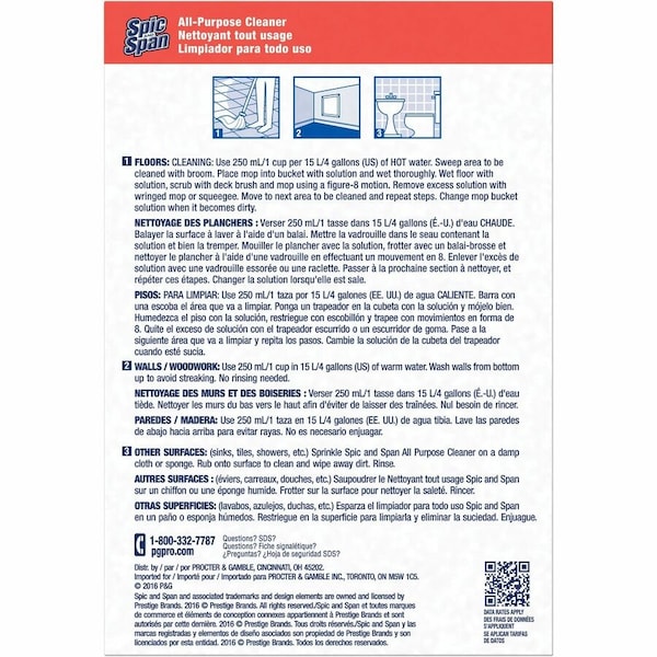 Spic And Span AllPurpose Cleaner, Orange PGC31973 - main