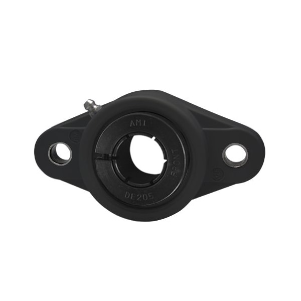 Ami Bearings SINGLE ROW BALL BEARING - 20MM WIDE ACCU-LOC BLACK 2-BOLT FLANGE UENFL204B - main
