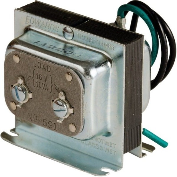 Edwards Signaling Class 2 Transformer, 10 VA, Not Rated, 16V AC, 120V AC 591 - main